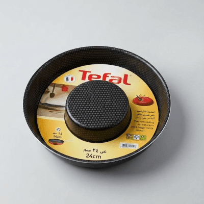 قالب كيك وتارت مستدير غير لاصق من تيفال (مقاس 24 سم) Tefal Non-Stick Round Cake & Tart Pan (24 cm)