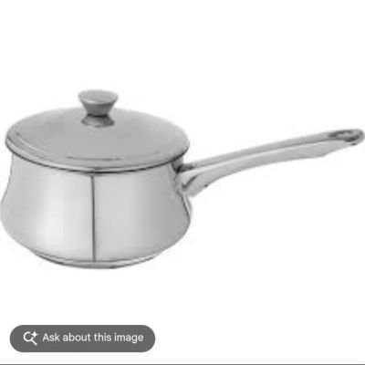 كسرولة ستانلس ستيل بغطاء ومقبض طويل - زهران كلاسيكبالإنجليزي: Zahran Classic Stainless Steel Saucepan with Lid and Long Handle