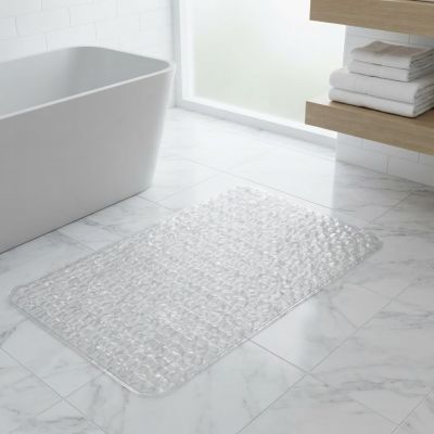 مشاية / دواسة حمام شفافة ضد الانزلاق بنقشة بارزة  & : Clear Transparent Anti-Slip Bath Mat / Textured Shower Mat