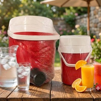: طقم كولمان وترمس حافظات سوائل قطعتين من "دولفين"  & : DOLPHIN 2-Piece Water Cooler and Thermos Set