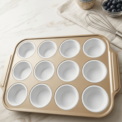 قالب كب كيك 12 عين متوفر الان باعلى كواليتي12-hole cupcake mold now available in the highest quality 