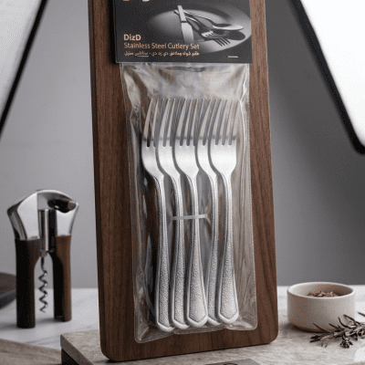 طقم شوك صغيره 6قطع  حفر ليزر6-piece mini laser engraved fork set 