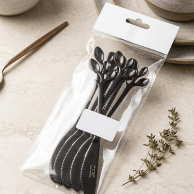 طقم سكاكين 6قطع غزاله اسودGazelle 6-piece knife set, black 
