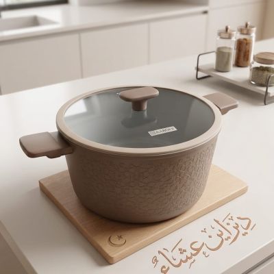 حله30سم تيفال بغطاء. زجاج 2يد 30cm Tefal saucepan with lid. Glass, 2 handles. 