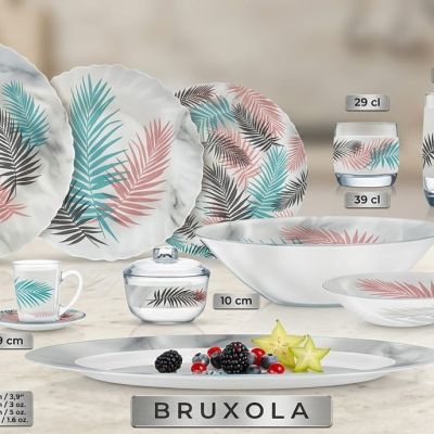 طقم اركوبيركس 66قطعه لومينارك Luminarc 66-piece Arcopal set 
