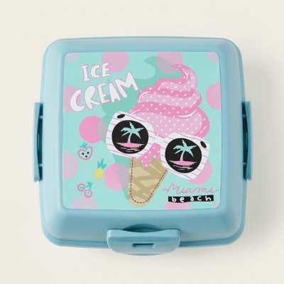 لانش بوكس للأطفال برسومات الآيس كريم (ميامي بيتش)Kids Ice Cream Lunch Box (Miami Beach)