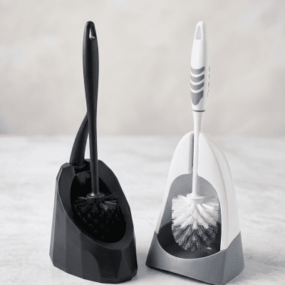 فرشاة تنظيف الحمام العصرية مع حامل مدمج (البيع بالقطعة).Modern Bathroom Toilet Brush with Matching Holder Base (Sold per Piece).