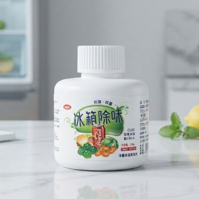 جل مزيل الروائح الكريهة ومضاد للبكتيريا للثلاجة (200 جرام)  & : Refrigerator Deodorizer and Antibacterial Gel (200g)