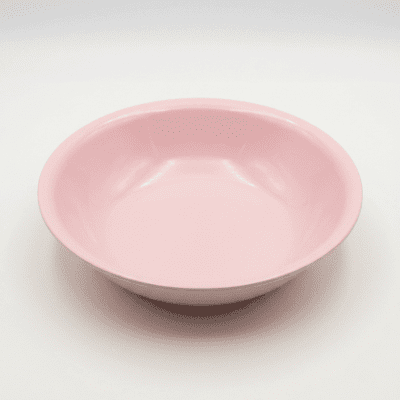 طبق تقديم حلوى وجاتوه بلاستيك دائري - لون وردي أنيقRound Plastic Dessert & Pancake Serving Plate - Elegant Pink