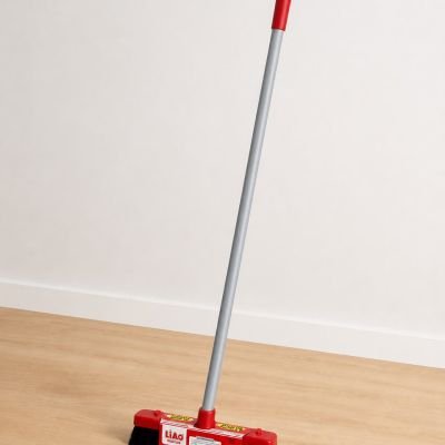 مكنسة أرضيات ناعمة مع عصا طويلة من لياو (LIAO Floor Broom with Long Handle).  & : LIAO Indoor Floor Broom with Long Handle.