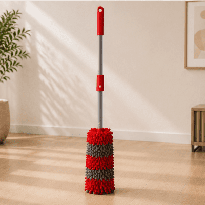 شرشوبة تنظيف أرضيات مايكروفايبر مع عصا تلسكوبية من لياو (LIAO Microfiber Strip Mop).  & : LIAO Microfiber Twist / Strip Mop with Telescopic Handle.