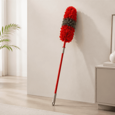 منفضة غبار مايكروفايبر مع عصا تلسكوبية من لياو (LIAO Telescopic Microfiber Duster).  & : LIAO Telescopic Microfiber Duster.