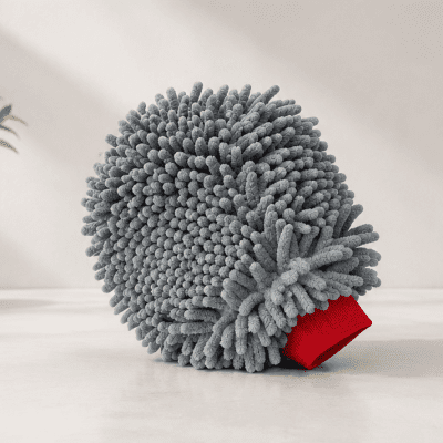 قفاز غسيل وتنظيف مايكروفايبر شينيل من لياو (LIAO Chenille Wash Glove).  & : LIAO Microfiber Chenille Wash Glove / Mitt.