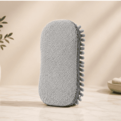 إسفنجة غسيل وتنظيف مايكروفايبر مزدوجة من لياو (LIAO Microfiber Sponge).  & : LIAO 2-in-1 Microfiber Cleaning Sponge.