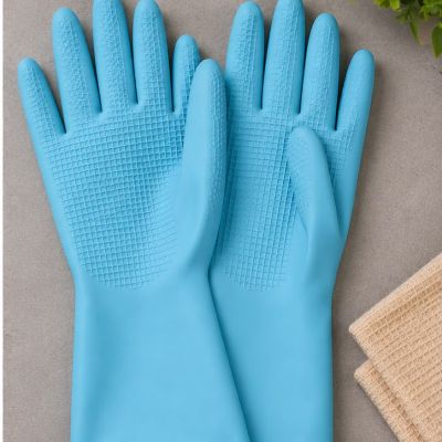 قفازات تنظيف منزلية متعددة الاستخدامات من لياو - زوج واحد مقاس لارج  (LIAO Household Gloves - 1 Pair).  & : LIAO Household Gloves (1 Pair).