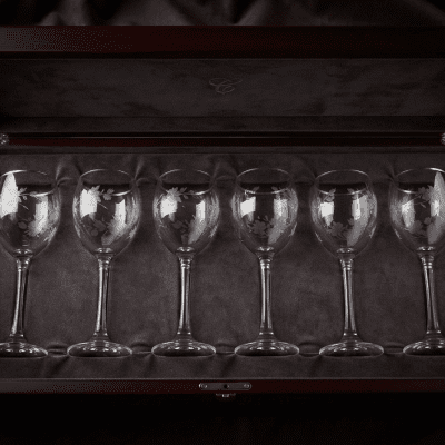 طقم كاسات رام 6 قطع زجاج عالي الجودة Ram 6-piece glass set, high quality 