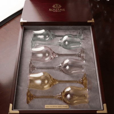 طقم كاسات من كازابلانكا 6قطع زجاج عالي الجودةCasablanca 6-piece glass set, high quality  