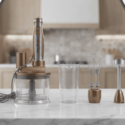 هاند بلندر ميني كيتشي من شركهtecvera) Mini kitschy hand blender from tec vera company) 