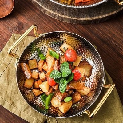 - *مقلاة 22 سم* فضي  بيد جولد، 