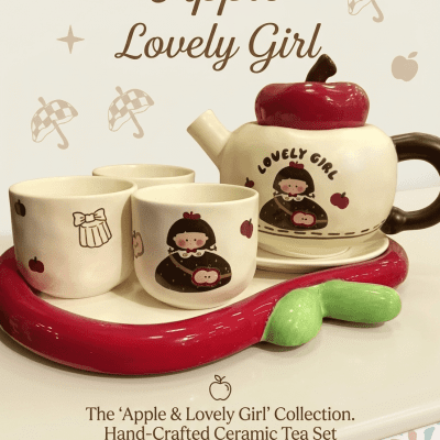 Meet your new favorite tea set.  Cute, handcrafted, and perfect for your daily cozy ritual. Tap to shop!"