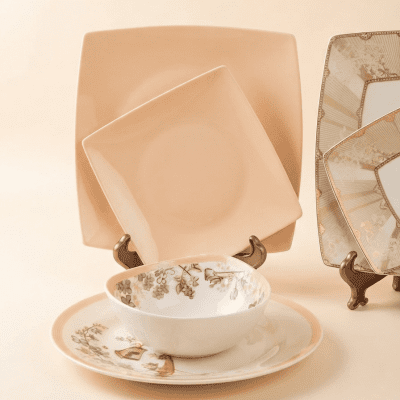 طقم عشاء ديملا 33قطعه. بورسلين Dimla 33-piece dinner set. Porcelain. 