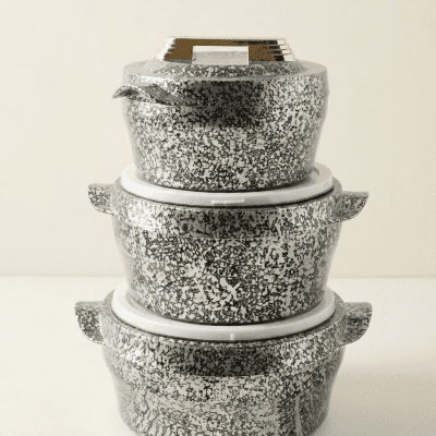 حافظ طعام جرانيت كارون دريم 6قطعKaron Dream granite food container, 6 pieces 