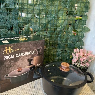 حلة رخام بغطاء بيركس من HONHEY  