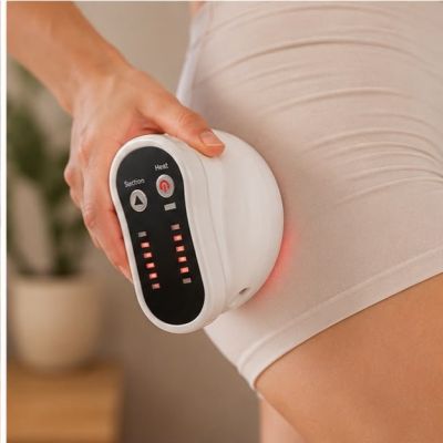 جهاز المساج الذكي لتكسير السيلوليت ونحت الجسم بالشفط والحرارة (Cellout Suction & Heat Anti-Cellulite Massager).  |: Cellout Suction & Heat Anti-Cellulite Electric Body Massager.
