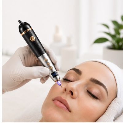 قلم البلازما الإلكتروني لإزالة الشامات والتصبغات والزوائد الجلدية (Plasma Pen - Mole & Skin Tag Remover).  & : Advanced Plasma Pen - Mole, Freckle & Skin Tag Removal Device.