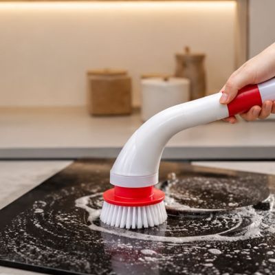 فرشاة التنظيف الكهربائية المقاومة للماء IPX8 متعددة الرؤوس (IPX8 Waterproof Electric Cleaning Brush).  & : IPX8 Waterproof Electric Spin Scrubber Cleaning Brush.