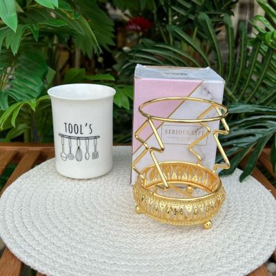 منظم معالق بورسلين بستاند جولد