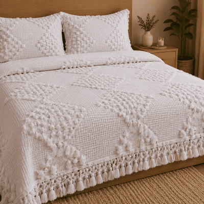 كوفرته تريكو 240 في 240 دبل فيس Knitted blanket 240 x 240 double-sided