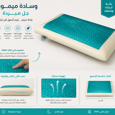 خددية ميموري كونتر لاكشري 45&times;70.Memory Counter Luxury Pillow 45x70 