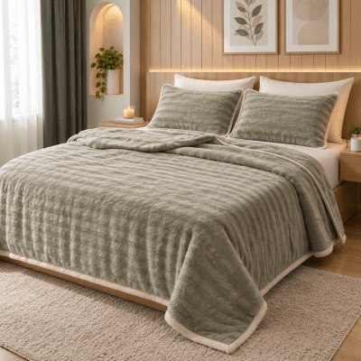 بطانيه فرو مقاس 240 &times; 240Fur blanket, size 240 x   240 