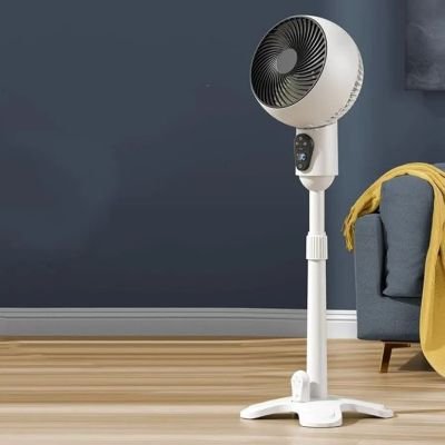 مروحة  المتأرجحة، ارتفاع قابل للتعديل، جهاز تحكم عن بعد، 10 سرعات، مناسبة لغرف النوم، والمعيشة، والمكتب المنزلي، وغرف السكن الجامعي.