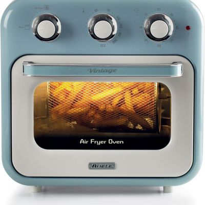  ايرفراير مقلاة هوائية وفرن أرييتي 4632 عتيقة، 1400 واط، 2 في 1، سعة 16 لترًا، تتضمن ملحقات، مؤقت 60 دقيقة، زجاج مزدوج، سيليست