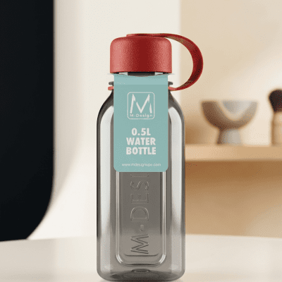 زجاجة مياه بلاستيكية من إم ديزاين - إصدار خاص (0.5 لتر)M-Design Special Edition Plastic Water Bottle (0.5L