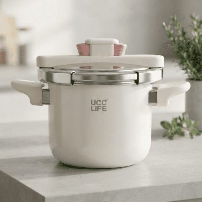 حله ضغط 4لتر ستانلس 4-liter stainless steel pressure cooker 