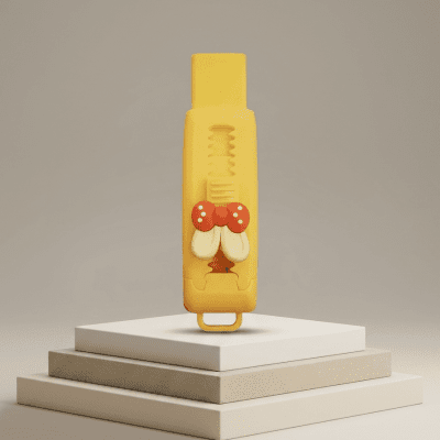 ممحاة سحّاب بتصميم الفيونكة الكيوت Cute Bow Tie Sliding Eraser