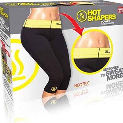 بنطلون رياضي نسائي من النيوبرين عالي الخصر من Gowhods، بنطلون رياضي لليوجا ساونا يوجا للتخسيس,XL