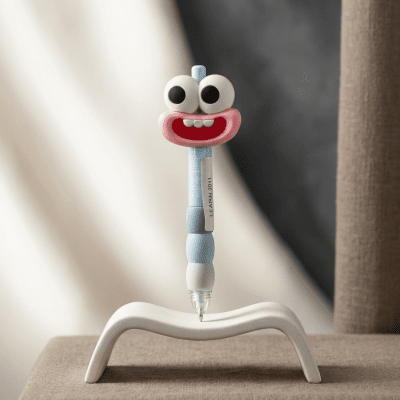 قلم جيل بتصميم شخصية كرتونية مضحكة بابتسامة عريضة Cute Big Eyes Cartoon Gel Pen