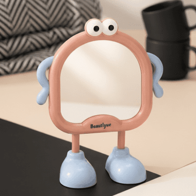 مرآة مكتبية بتصميم شخصية مرحة (Beautlyue) "Beautlyue" Character Desk Mirror