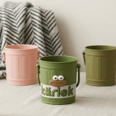 حامل أقلام وصغائر بتصميم كرتوني لطيف (K&auml;rlek) "K&auml;rlek" Cartoon Pen Holder & Desk Organizer
