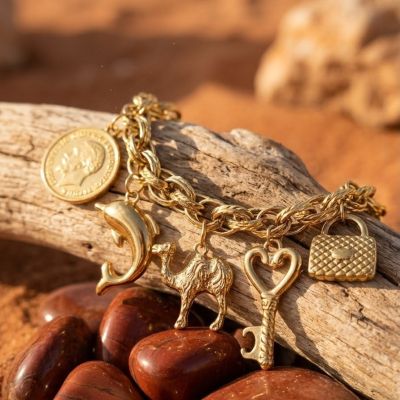 : انسيال لعب (أو سوار دلايات / براسلي تشارم).& : Charm Bracelet.