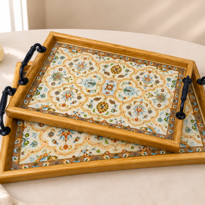 طقم صواني 2قطعه  2-piece tray set 