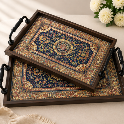 طقم صواني 2قطعه  2-piece tray set 