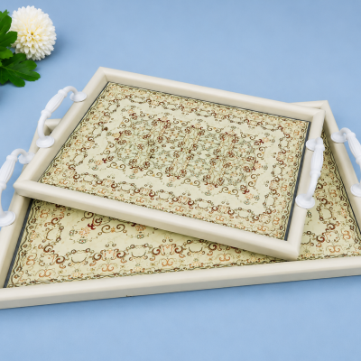 طقم صواني 2قطعه  2-piece tray set 