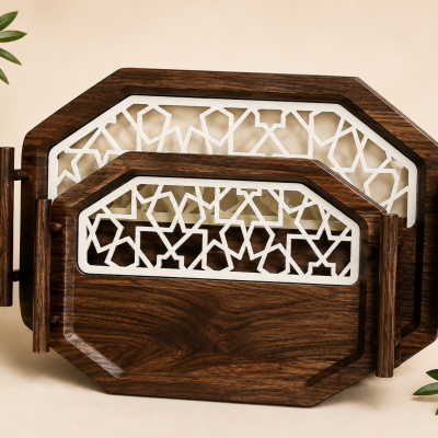 طقم صواني 2قطعه  2-piece tray set 