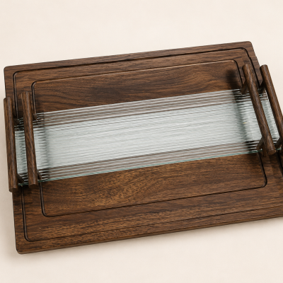 طقم صواني 2قطعه  2-piece tray set 