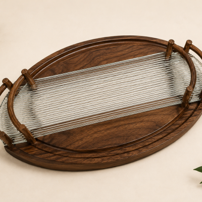 طقم صواني 2قطعه  2-piece tray set 